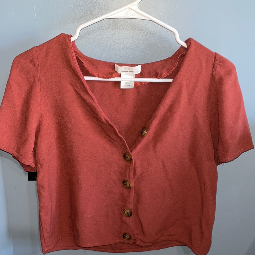 Urban Romantics red button-up